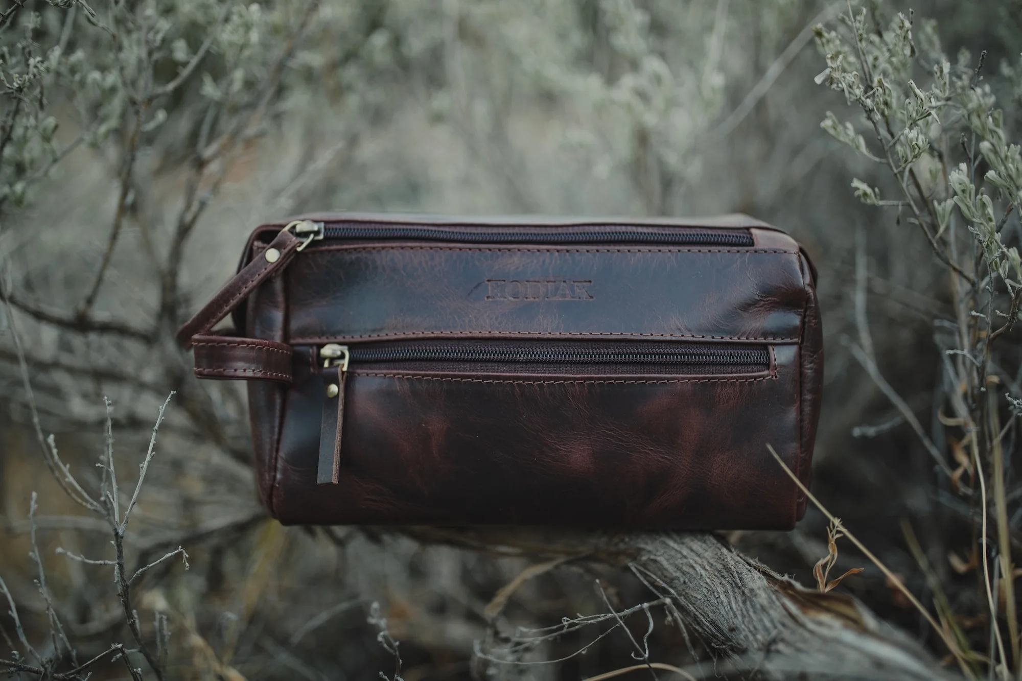 Leather Toiletry Bag - Image 6
