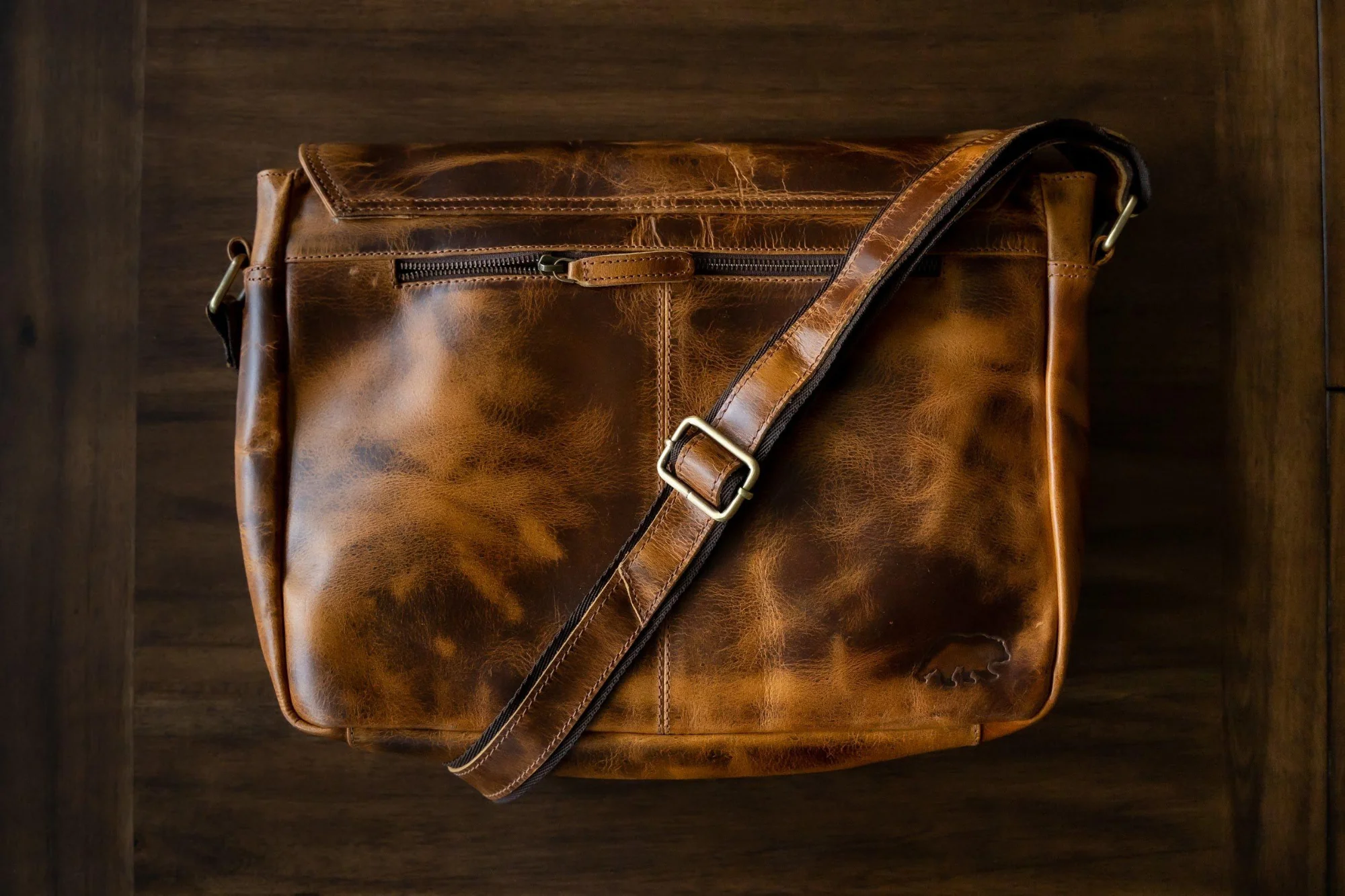 Buffalo Leather Messenger - Image 10