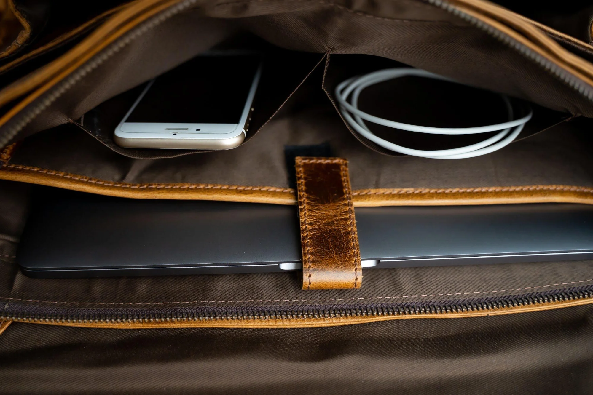 Buffalo Leather Messenger - Image 13
