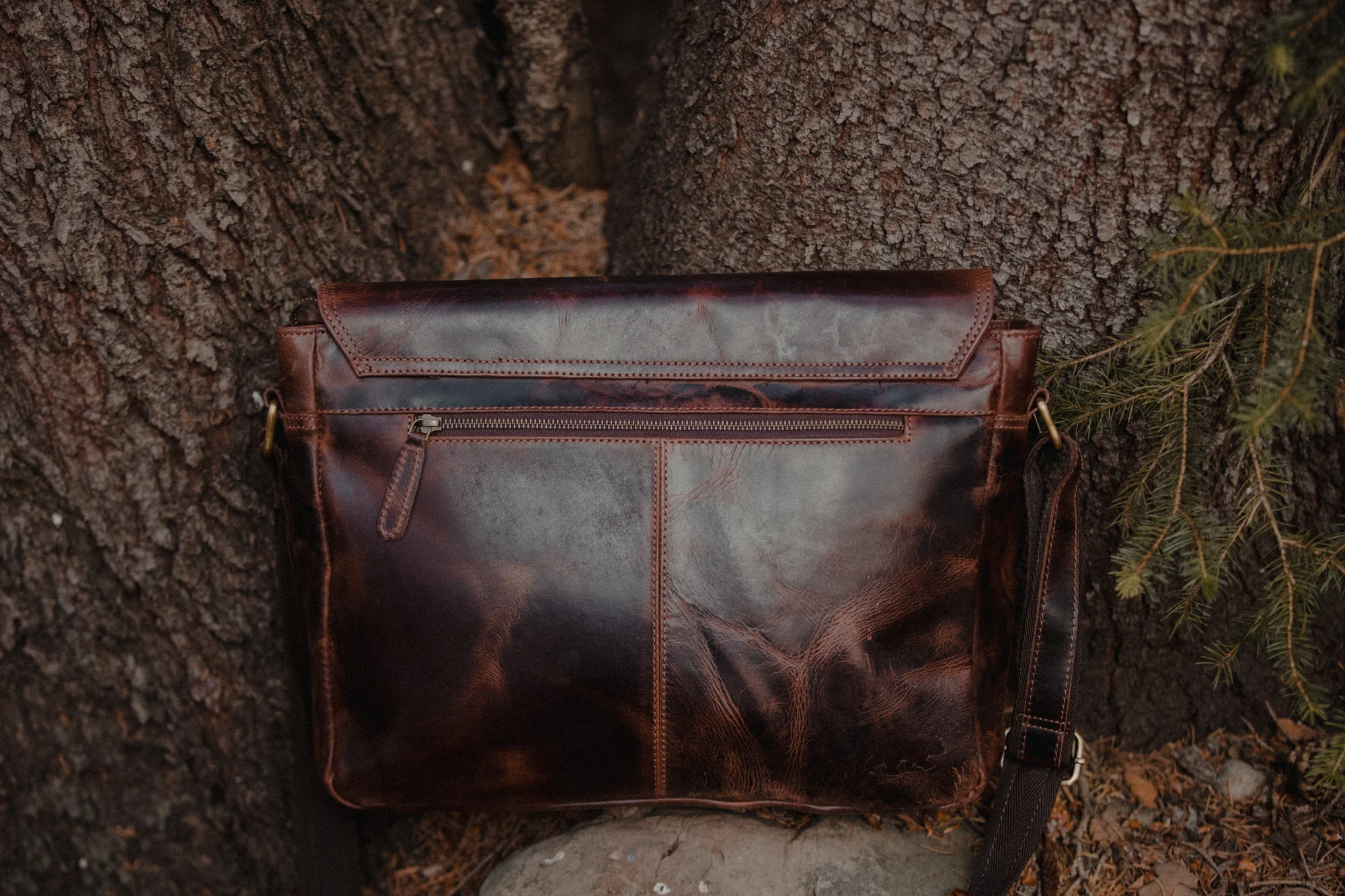 Buffalo Leather Messenger - Image 15