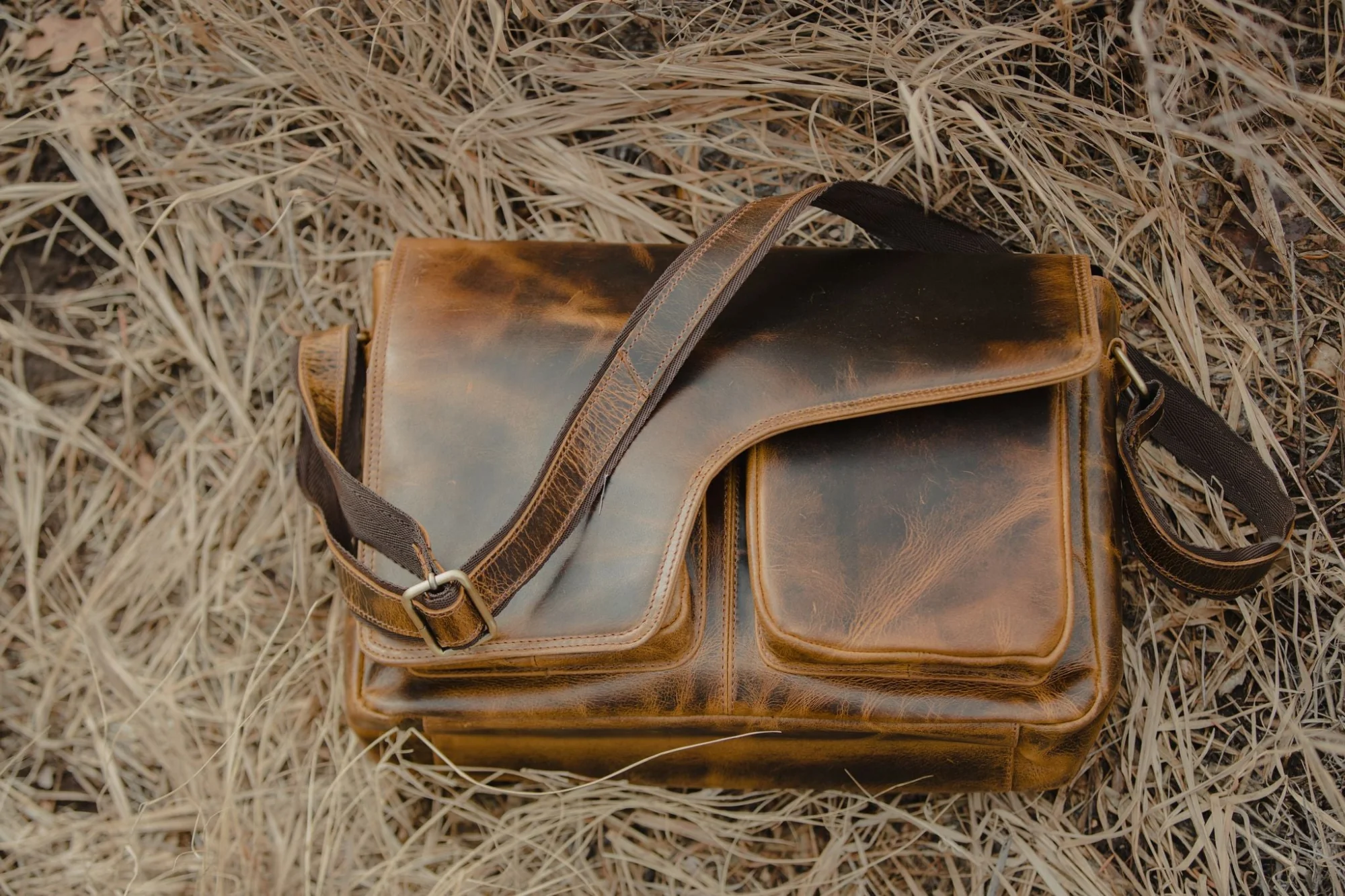 Buffalo Leather Messenger - Image 5