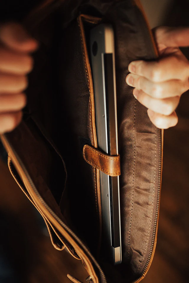 Buffalo Leather Messenger - Image 9