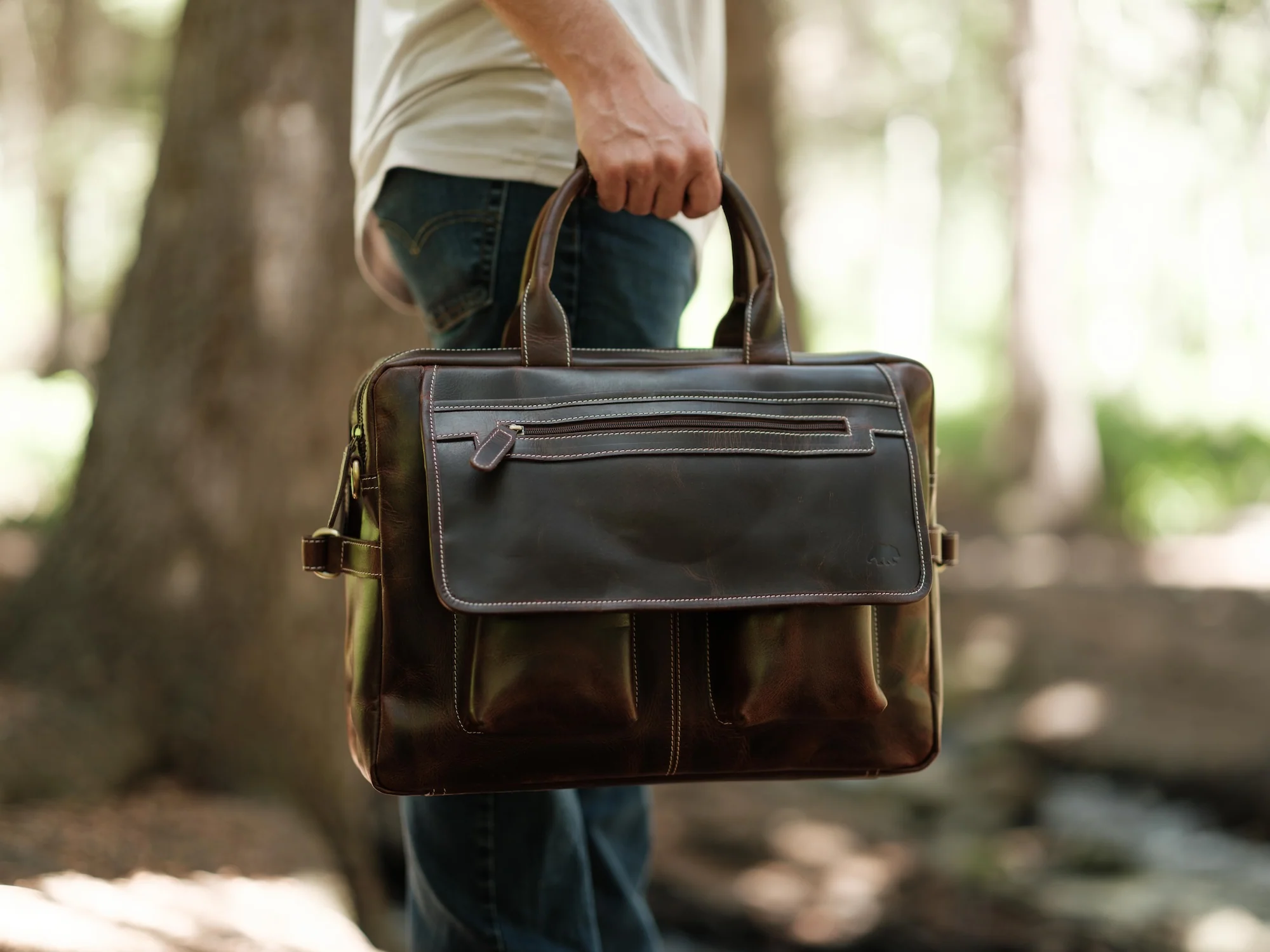 Buffalo Leather Pilot Bag - Image 5