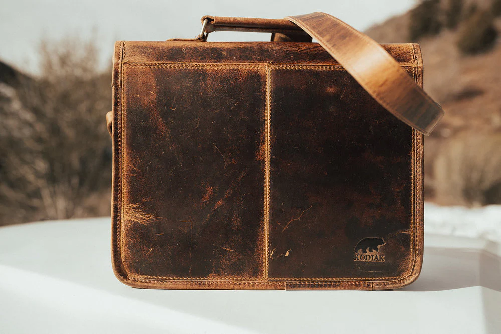 Buffalo Leather Briefcase - Image 10