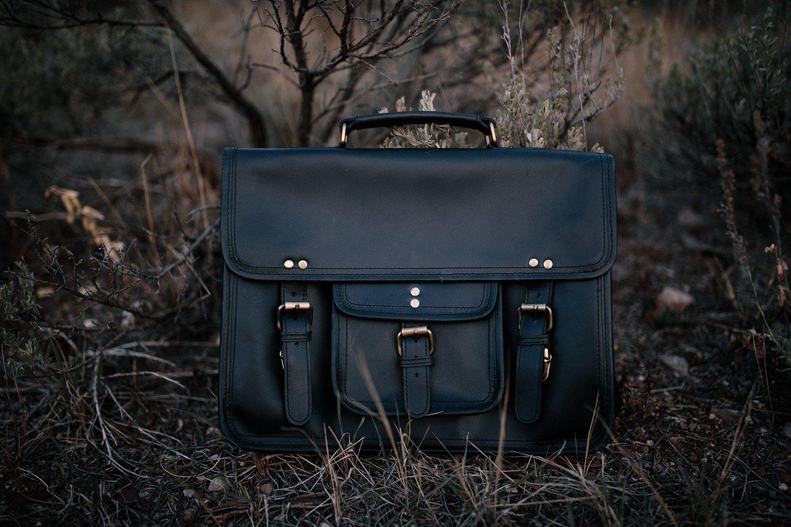 Buffalo Leather Briefcase - Image 7