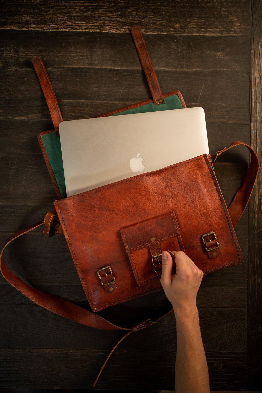Kodiak Leather Satchel - Image 4