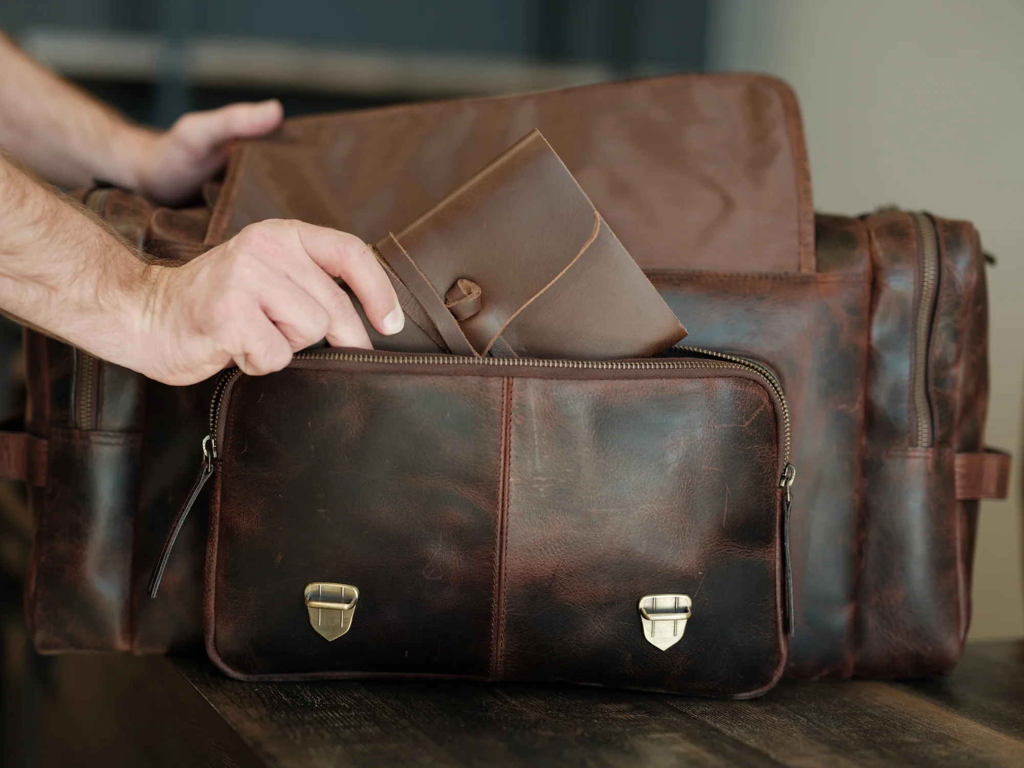 Leather Wasatch Duffel - Image 13