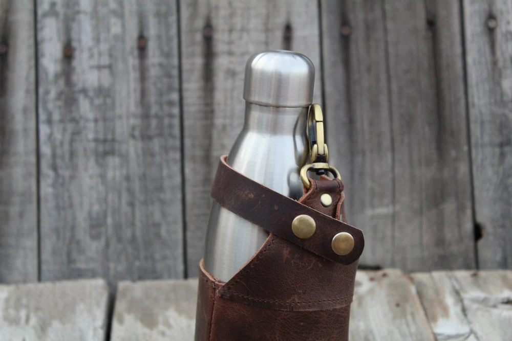 Leather Water Bottle Holder - Image 3