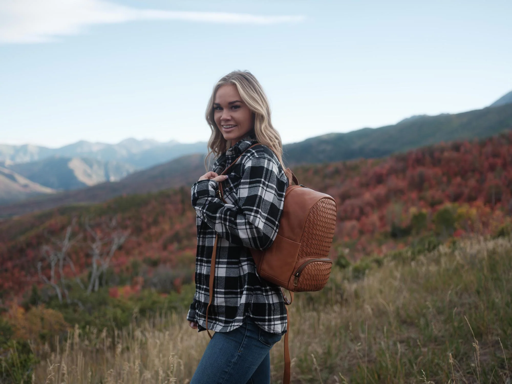 Mini Woven Backpack - Image 6